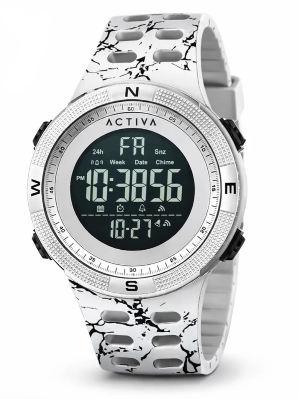 Activa Summit X Invicta Men's Digital Watch - 50mm, Camouflage, White